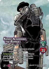 Kenny Ackerman, the Ripper (Alternate Art) - Attack On Titan: Origins of Power - UniVersus card
