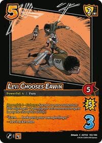 Levi Chooses Erwin - Attack On Titan: Origins of Power - UniVersus card