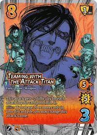 Teaming with the Attack Titan - Attack On Titan: Origins of Power - UniVersus card
