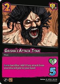 Grisha's Attack Titan - Attack On Titan: Origins of Power - UniVersus card
