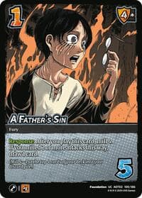 A Father's Sin - Attack On Titan: Origins of Power - UniVersus card