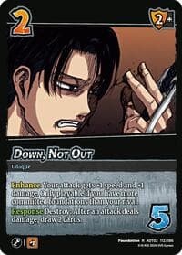 Down, Not Out - Attack On Titan: Origins of Power - UniVersus card