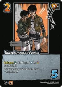 Eren Chooses Armin - Attack On Titan: Origins of Power - UniVersus card
