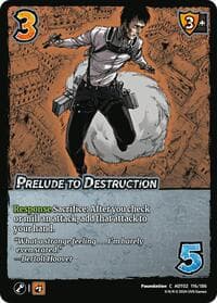 Prelude to Destruction - Attack On Titan: Origins of Power - UniVersus card