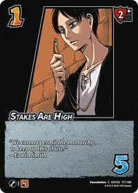 Stakes Are High - Attack On Titan: Origins of Power - UniVersus card