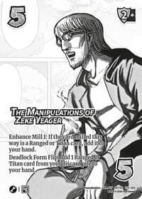 The Manipulations of Zeke Yeager (Alternate Art) - Attack On Titan: Origins of Power - UniVersus card