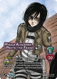 Mikasa Ackerman, Protective Friend (Alternate Art) - Attack On Titan: Origins of Power - UniVersus card