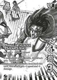 Hange's Thunder Spear Strike (Alternate Art) - Attack On Titan: Origins of Power - UniVersus card