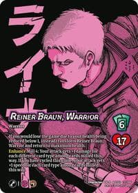 Reiner Braun, Warrior // Reiner, Armored Titan Advancing - Attack On Titan: Origins of Power - UniVersus card