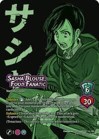 Sasha Blouse, Food Fanatic - Attack On Titan: Origins of Power - UniVersus card