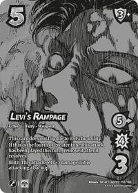 Levi's Rampage (Alternate Art) - Attack On Titan: Origins of Power - UniVersus card