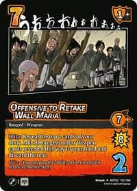Offensive to Retake Wall Maria - Attack On Titan: Origins of Power - UniVersus card