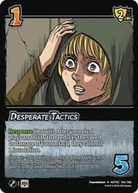 Desperate Tactics - Attack On Titan: Origins of Power - UniVersus card