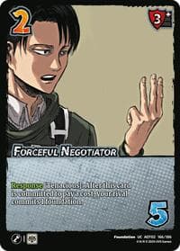 Forceful Negotiator - Attack On Titan: Origins of Power - UniVersus card