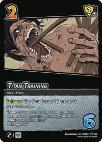 Titan Training - Attack On Titan: Origins of Power - UniVersus card