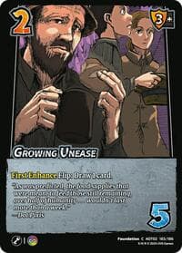 Growing Unease - Attack On Titan: Origins of Power - UniVersus card
