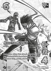 Rooftop Rumble (Alternate Art) - Attack On Titan: Origins of Power - UniVersus card