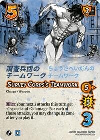 Survey Corps's Teamwork - Attack On Titan: Origins of Power - UniVersus card