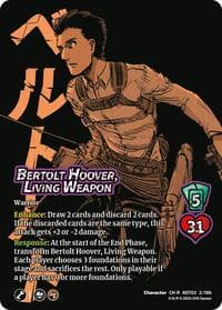 Bertolt Hoover, Living Weapon // Bertolt, Colossus Titan Advancing - Attack On Titan: Origins of Power - UniVersus card