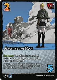 Adapting the Plan - Attack On Titan: Origins of Power - UniVersus card