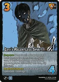Levi's Relentless Spirit - Attack On Titan: Origins of Power - UniVersus card