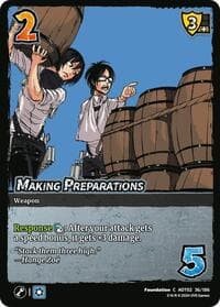 Making Preparations - Attack On Titan: Origins of Power - UniVersus card