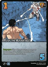 Push the Advantage - Attack On Titan: Origins of Power - UniVersus card