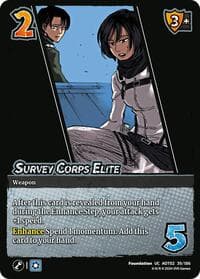 Survey Corps Elite - Attack On Titan: Origins of Power - UniVersus card