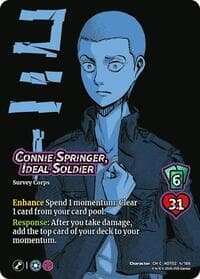 Connie Springer, Ideal Soldier - Attack On Titan: Origins of Power - UniVersus card