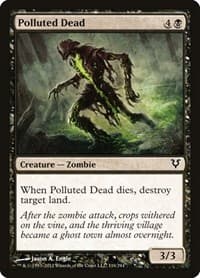 Polluted Dead - Avacyn Restored - Magic: The Gathering card