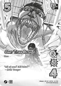 Cart Titan Rush (Alternate Art) - Attack On Titan: Origins of Power - UniVersus card
