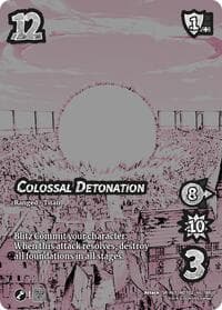 Colossal Detonation (Alternate Art) - Attack On Titan: Origins of Power - UniVersus card