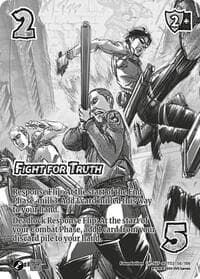 Fight for Truth (Alternate Art) - Attack On Titan: Origins of Power - UniVersus card