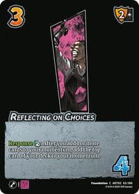 Reflecting on Choices - Attack On Titan: Origins of Power - UniVersus card
