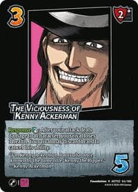 The Viciousness of Kenny Ackerman - Attack On Titan: Origins of Power - UniVersus card