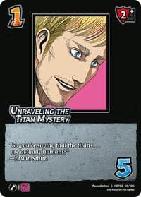 Unraveling the Titan Mystery - Attack On Titan: Origins of Power - UniVersus card