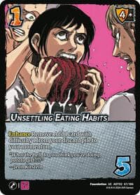 Unsettling Eating Habits - Attack On Titan: Origins of Power - UniVersus card