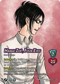 Hange Zoe, Four Eyes (Alternate Art) - Attack On Titan: Origins of Power - UniVersus card