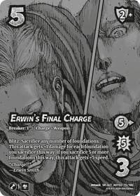 Erwin's Final Charge (Alternate Art) - Attack On Titan: Origins of Power - UniVersus card