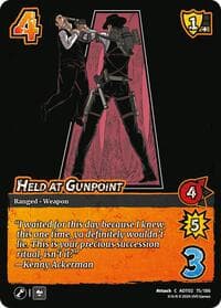 Held at Gunpoint - Attack On Titan: Origins of Power - UniVersus card
