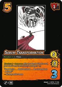 Serum Transformation - Attack On Titan: Origins of Power - UniVersus card