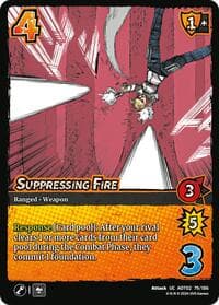 Suppressing Fire - Attack On Titan: Origins of Power - UniVersus card