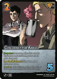 Concerned for Annie - Attack On Titan: Origins of Power - UniVersus card