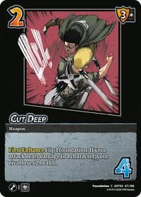 Cut Deep - Attack On Titan: Origins of Power - UniVersus card