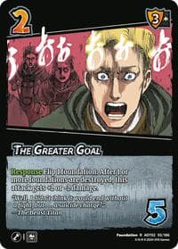 The Greater Goal - Attack On Titan: Origins of Power - UniVersus card