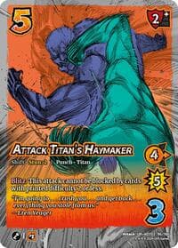 Attack Titan's Haymaker // Eren's Determination - Attack On Titan: Origins of Power - UniVersus card
