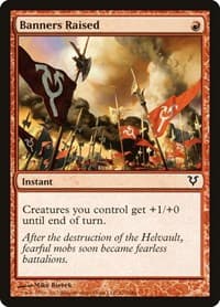 Banners Raised - Avacyn Restored - Magic: The Gathering card