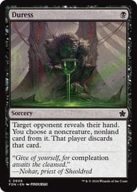 Duress - Foundations - Magic: The Gathering card