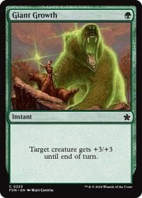 Giant Growth - Foundations - Magic: The Gathering card