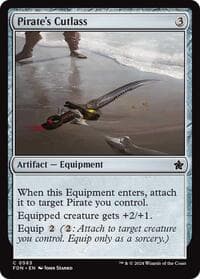 Pirate's Cutlass - Foundations - Magic: The Gathering card